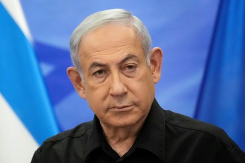 Israeli Prime Minister Benjamin Netanyahu, pictured here on October 24, called the war 'a campaign for our existence'