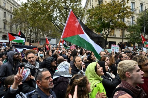 Paris police handed out fines to some of those who defied the ban on the march there