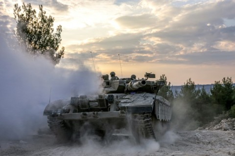 Israeli tanks are pouring over the border