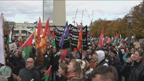 Thousands take part in Berlin's biggest pro-Palestine protest yet