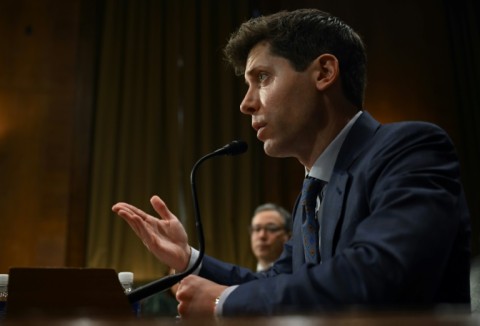 Influential artificial intelligence pioneer Sam Altman, seen here testifying before the US Senate on May 16, 2023, is 'intense, but in a good way,' says Industrial Microbes founder Derek Greenfield