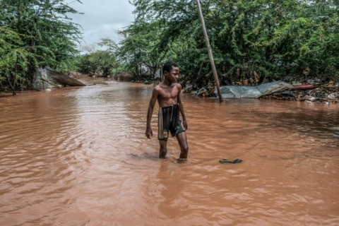 Save the Children said half of those displaced by devasting flooding in Somalia are children 