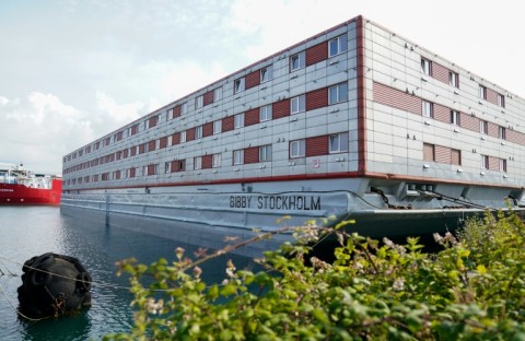 The Bibby Stockholm accommodation barge houses mainly young male asylum-seekers