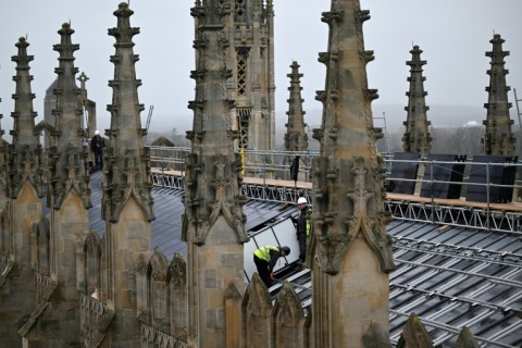 The 438 solar panels on the chapel roof will not be visible from the ground