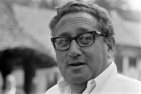 Henry Kissinger pictured in 1976 when he was US Secretary of State