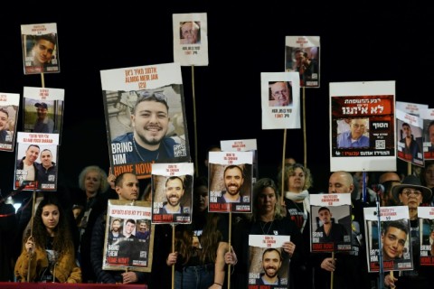 More than a thousand relatives and supporters of the hostages demonstrated in Tel Aviv to maintain pressure on Israel's government to bring them home