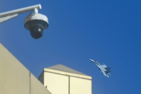 As voters cast their ballots, AFP reporters spotted a fighter jet in the skies above the island of Pingtan, the nearest point in China to Taiwan's main island