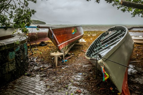 The owners of fishing boats kept them out of harm's way