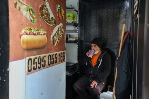 Hafeth Ghazawneh's breakfast and lunch offerings were popular with craftsmen from workshops near Al-Bireh, before the Israel-Hamas war broke out. "Now they're bringing their meals from home because the situation is so difficult," Ghazawneh said