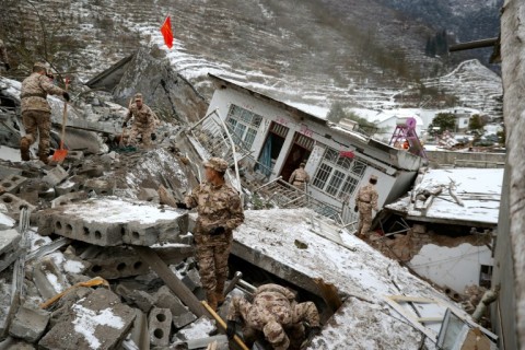 China landslide