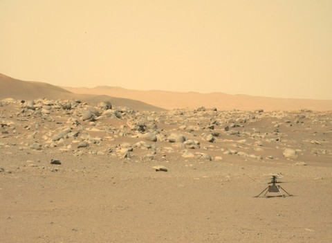 The Ingenuity Mars helicopter, seen here in June 2021, was deployed a total of 72 times