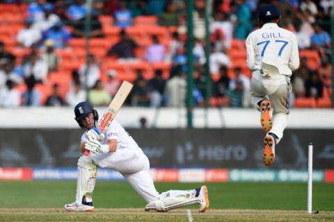 England's Ollie Pope (L) took apart India's illustrious bowling attack