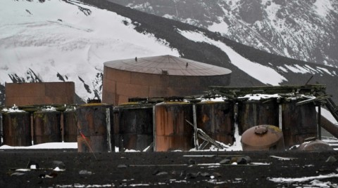 The island, first visited by British sealers in 1820, has a rich history, with abandoned scientific bases and an old whaling station rusting in the icy air