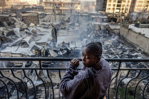 The fire destroyed vehicles, business premises and residential homes