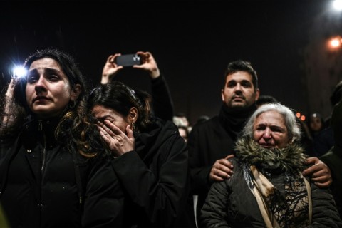 Survivors gathered in the ruins to commemorate Turkey's deadliest disaster of modern times