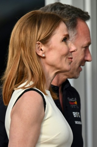 Christian Horner with his wife, former Spice Girl Geri Halliwell