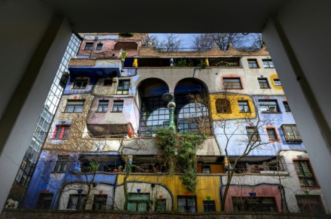 Throughout his life, Hundertwasser pursued harmony with nature, noting that 'the straight line is godless'