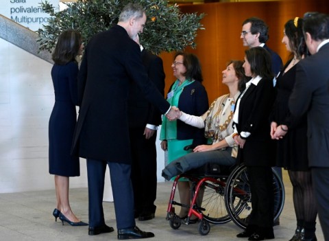 Spain's royal family met victims of the attacks