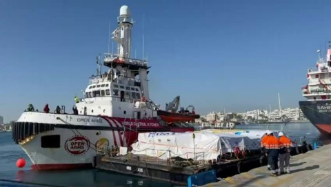 First aid vessel for war-ravaged Gaza leaves Cyprus port