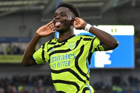 Bukayo Saka scored in Arsenal's 3-0 win at Brighton