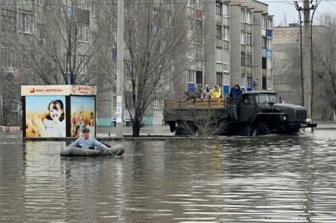 The Orenburg region is the worst affected area in Russia hit by devastating floods