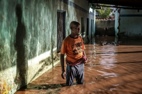 Boya Ali Karani, 64, has been sleeping on the roadside after the rains destroyed his house