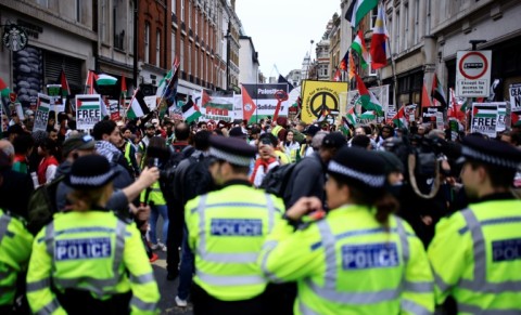 Right-wingers have regularly criticised huge pro-Palestinian marches in London