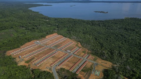 The new settlement boasts houses that each have two bedrooms, a living and dining room, kitchen, bathroom and laundry -- all with water and electricity