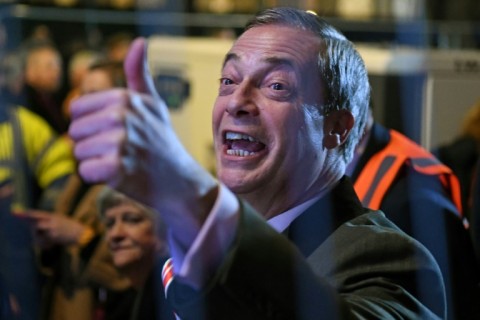 Farage led the celebrations for pro-Brexit supporters when the UK left the EU in 2020