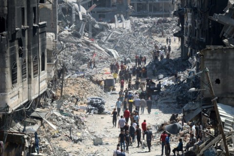 Jabalia refugee camp in northern Gaza has been devastated by intense fighting in recent weeks