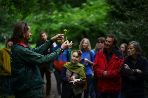 Kenneth Greenway manages the cemetery park and is one of the guides