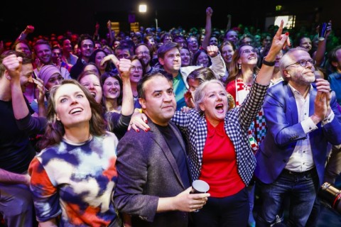 The tight Dutch result -- in which exit polls show a Green-left alliance sending more lawmakers to the EU parliament than the far right -- offered some comfort for centrists across the bloc