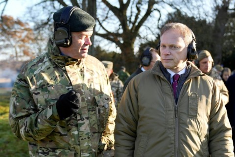 Defence minister Grant Shapps, right, is also in danger of being defeated