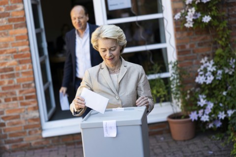 The bloc's next parliament will help decide who runs the powerful European Commission, with German conservative Ursula von der Leyen -- who cast her vote in her home country -- seeking a second term