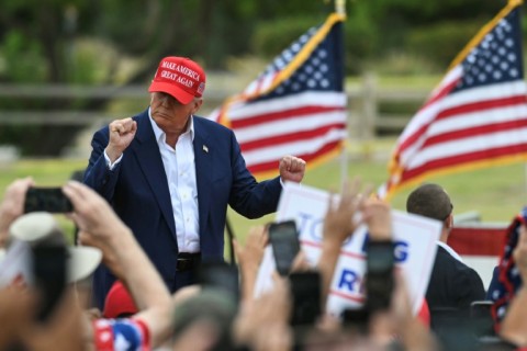 Donald Trump often dances briefly at his rallies