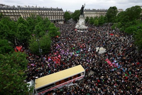 A quarter of a million people took part, police said