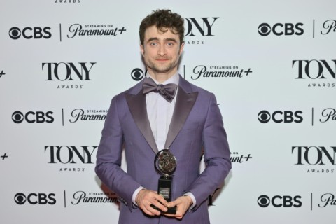 British actor Daniel Radcliffe won a Tony for his work in Stephen Sondheim's 'Merrily We Roll Along'