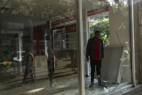 Protests have been concentrated in Nairobi's business district where traders have suffered looting