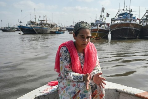 With no access to running water and little electricity, warding off heat stress is a challenge for all the islanders