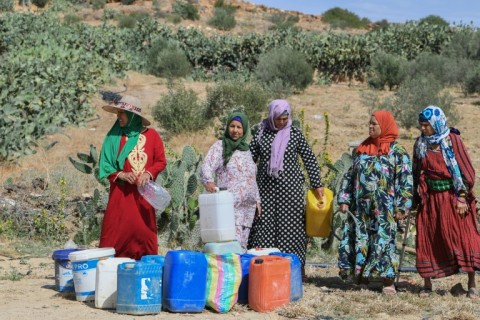 Families said they have been relying on water from wells originally dug up by local farmers to irrigate their lands