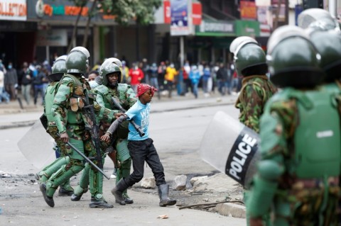 Kenyan security forces have been accused of using excessive force against the protesters