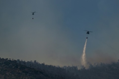 Greece is battling dozens of wildfires  -- one at Mount Parnitha, known as  "the lungs of Athens" was brought under control late Saturday  