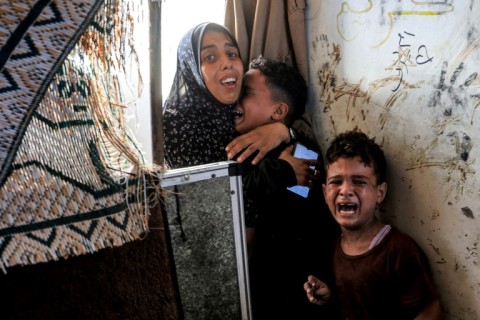 The war has uprooted 90 percent of Gaza's population and left almost 500,000 people enduring 'catastrophic' hunger, UN agencies say