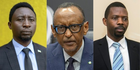 Frank Habineza (left) and Philippe Mpayimana (right) are the only two candidates approved to run against Kagame 