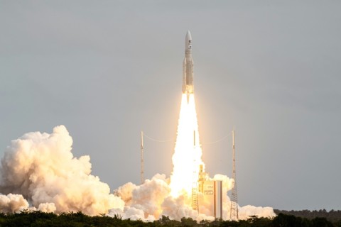 Juice launched on an Ariane 5 rocket from Europe's spaceport in Kourou, French Guiana in April