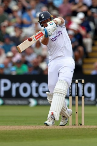 Big hit: England's Jamie Smith pulls Alzarri Joseph for six in the third Test against the West Indies at Edgbaston