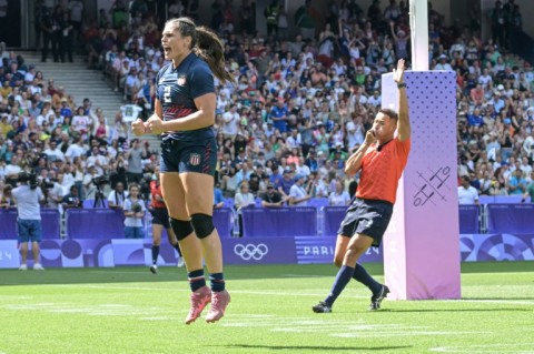 The US' Ilona Maher has been called 'a superstar of these Games'  