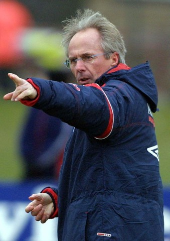 Sven Goran Eriksson became England's first overseas coach in 2001