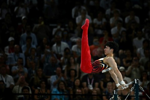 Japan's Shinnosuke Oka, team and all-around gold medallist in Paris, will go for gold in the Olympic men's horizontal bar and parallel bars