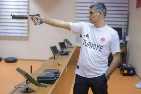 Cool shooting: Olympic silver medalist shooter Yusuf Dikec 